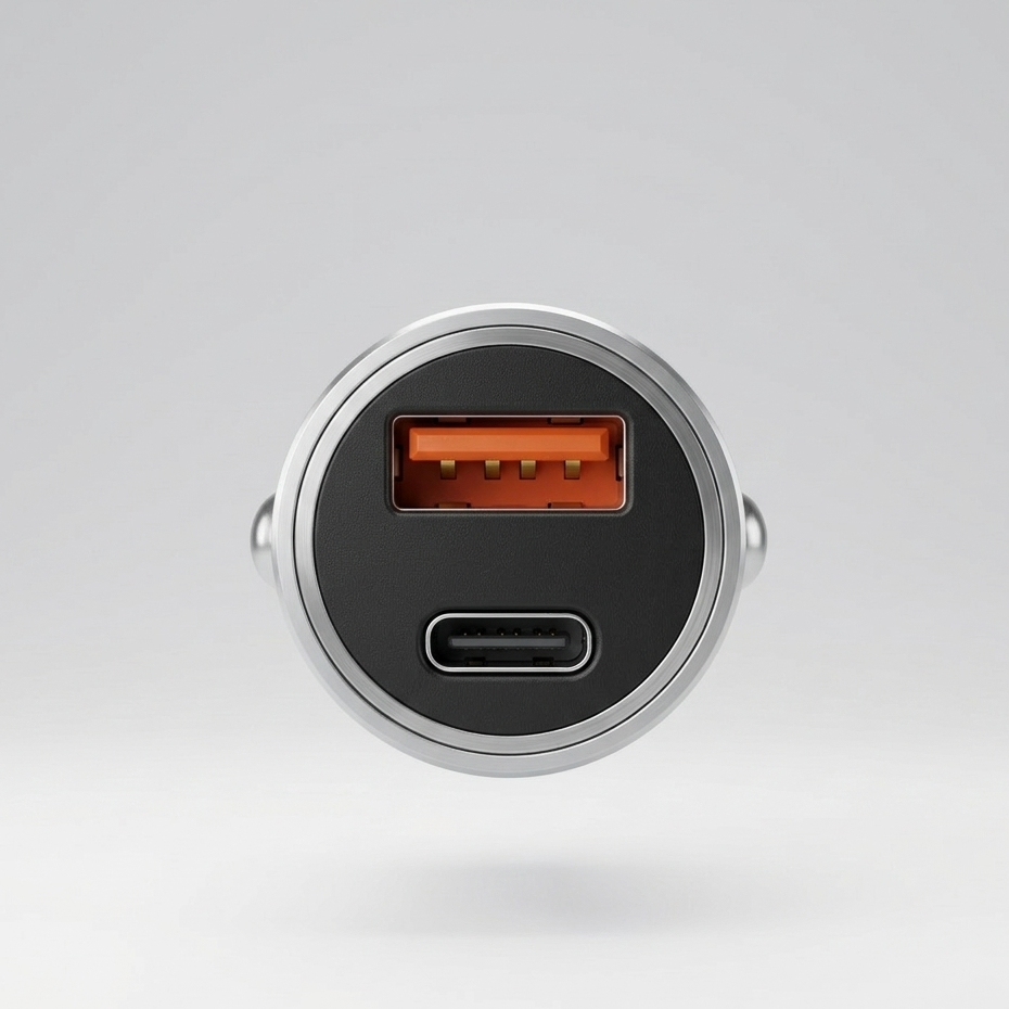Cargador para Auto USB + USB-C